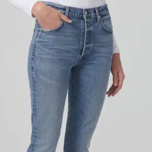 Citizens of Humanity Charlotte High Rise Crop Straight Jeans - Size 25